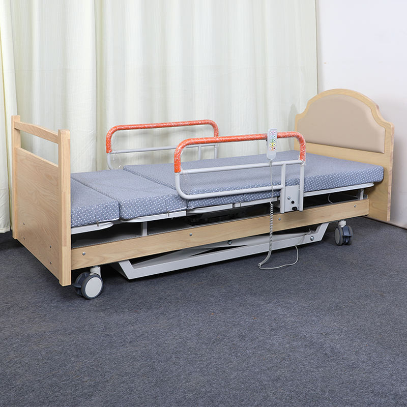 Custom Electric Adjustable Rotating Medical Nursing Bed Stretcher Height Adjustable Hospital Home Use