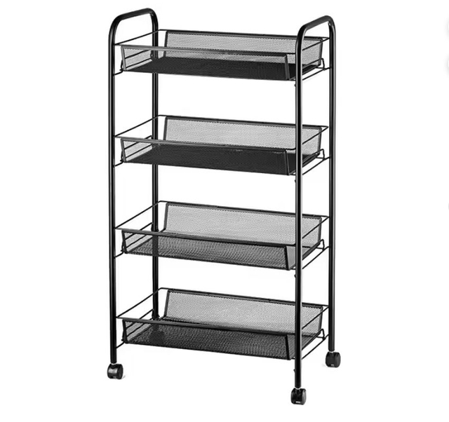 Hot Selling Multifunctional Metal Kitchen Storage Rack Affordable Mobile Organizer