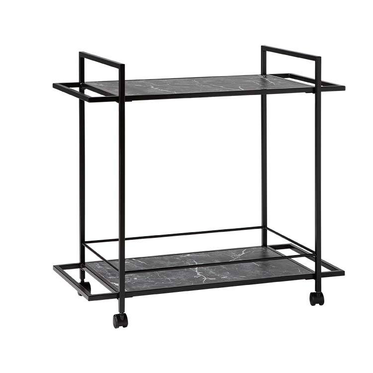Top Kitchen Storage Cart Rolling Trolley Mobile Serving Cart 分享