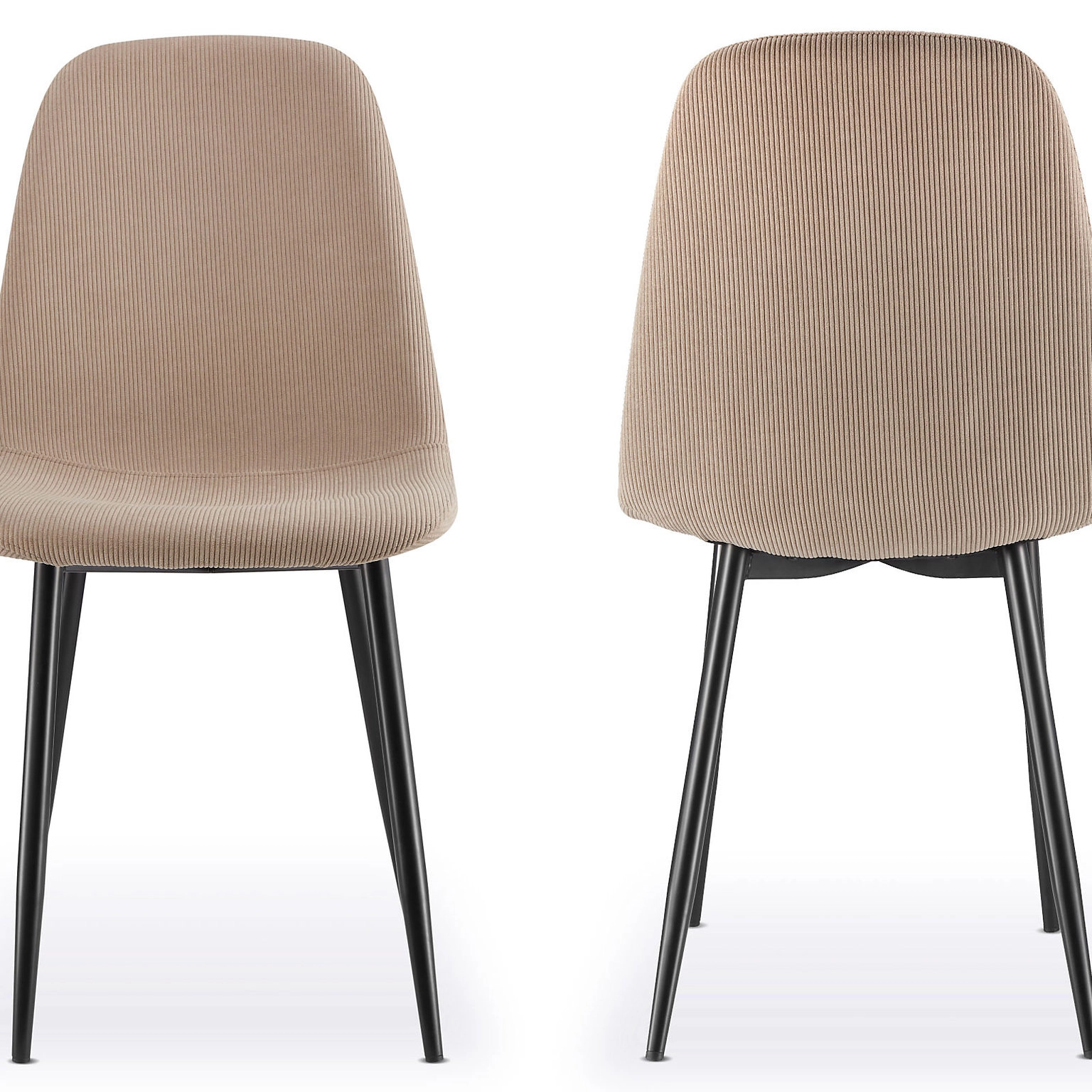 TextureLuxe Fabric Back Dining Chair