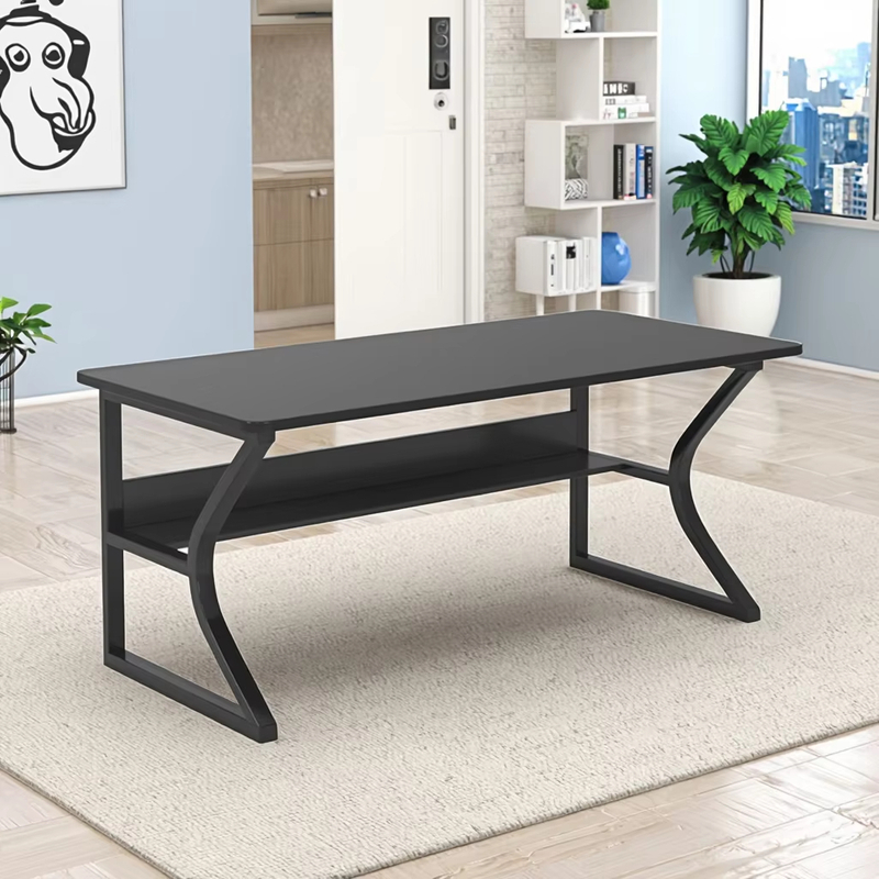 Laminate Wooden Computer Desk Design for Home Office, Simple and Practical Office Desk