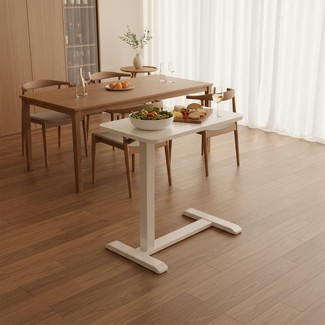 Height Adjustable Mobile Bed Table Laptop Desk with Sturdy Steel Frame for Sofa & Bedroom