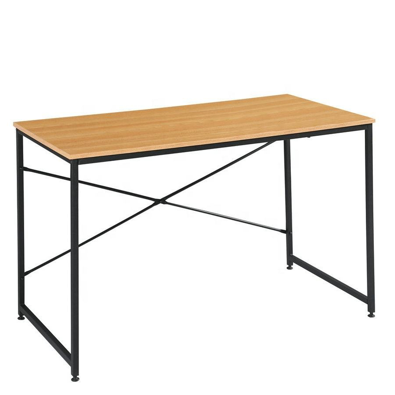 Metal & Wood Computer Desk for Home Office, Single Study Desk 分享