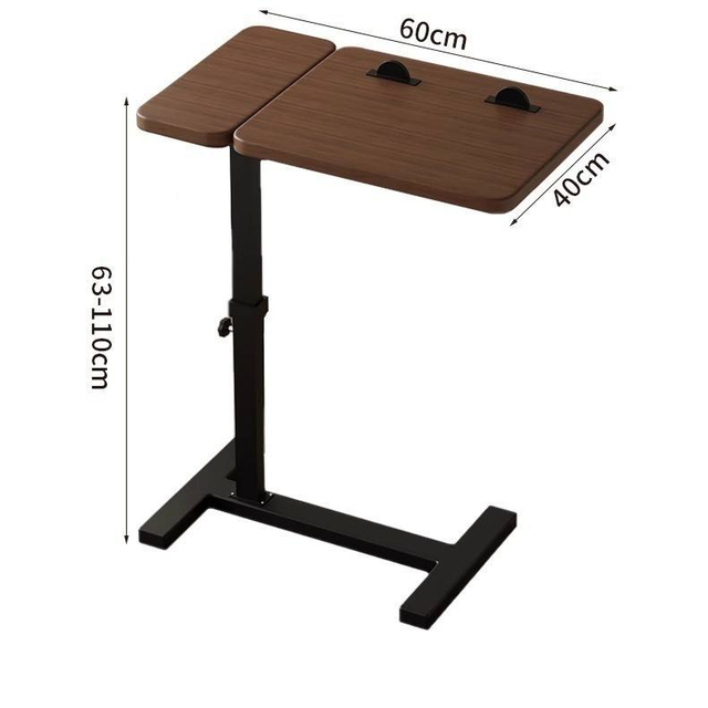 Mobile Lift Sofa Side Table, Foldable Coffee Table for Balcony, Bedroom, Living Room & Garden