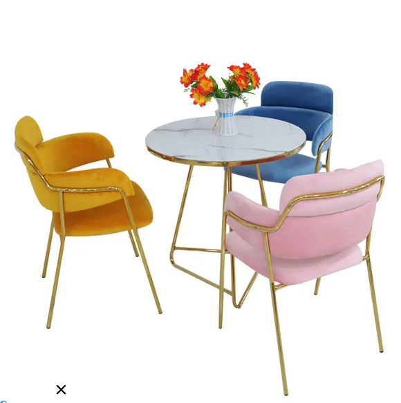 Dining Chair with Casters