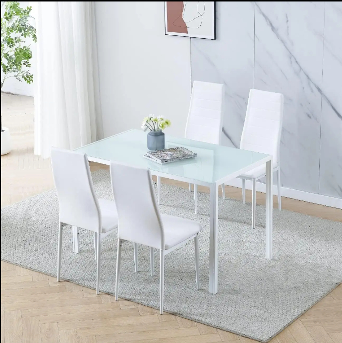 Rectangular Outdoor Dining Table Kitchen Patio Garden 6-Person Table