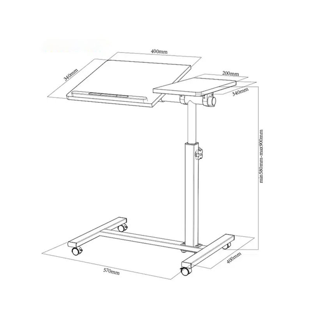 Portable Mobile Laptop Workstation Desk Home Office Furniture Wholesale 分享