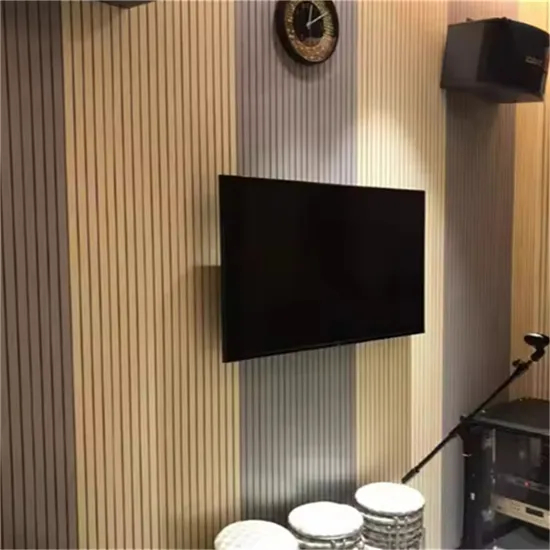 Entertainment Home MDF Board and Wood Veneer Covered with Black Polyester