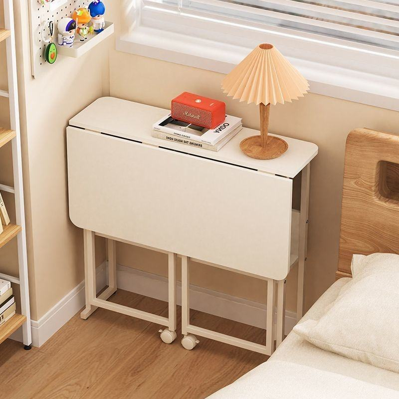 High Quality Foldable Desk MDF & Iron Computer Desk Bedside Multifunctional Home Office