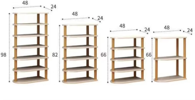 Stackable Shoe Rack Organizer Free Standing Shelf for Entry Closet Hallway