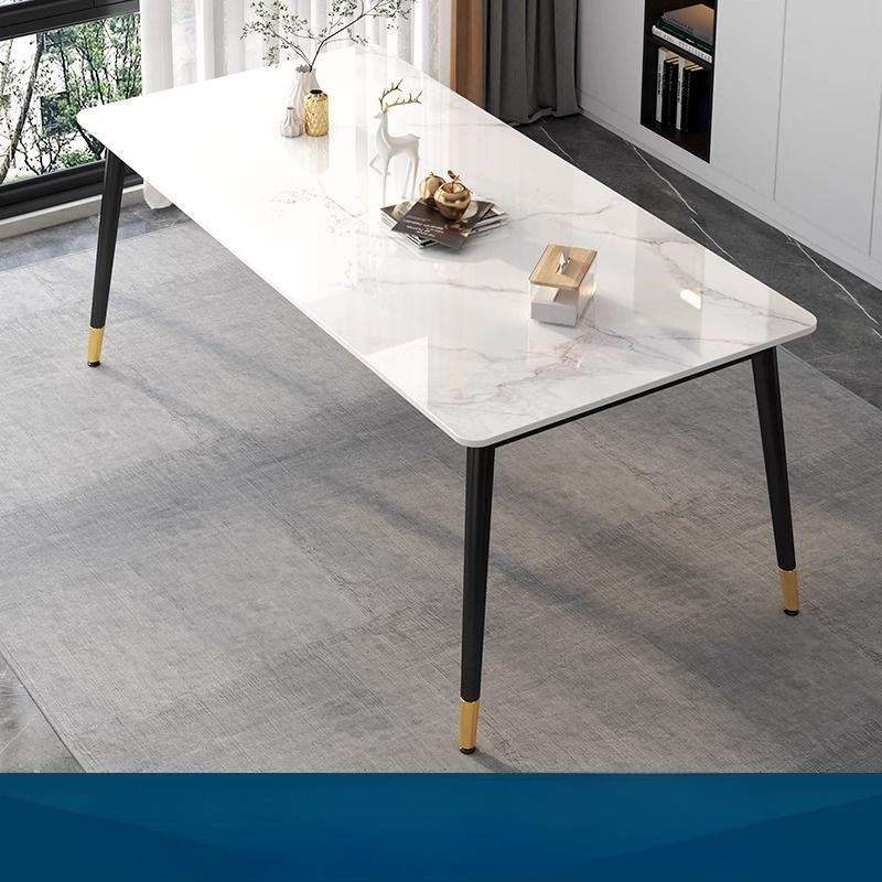 Modern Sintered Stone Dining Table Chair Set Stable Durable For Home