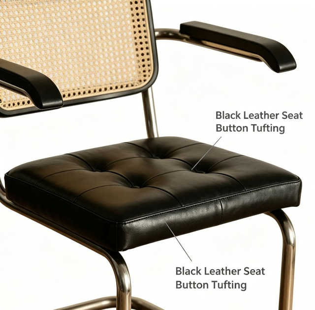 Modern Cantilever Armchair with Ergonomic Design for Living Room and Office Use