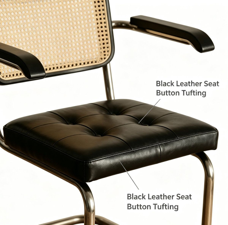 Modern Cantilever Armchair with Ergonomic Design for Living Room and Office Use